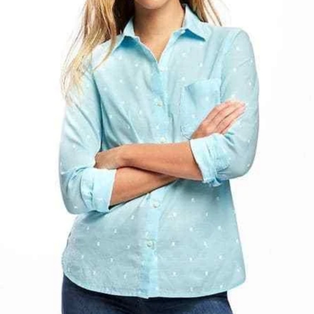 Light Blue Women's Classic Old Navy Shirt